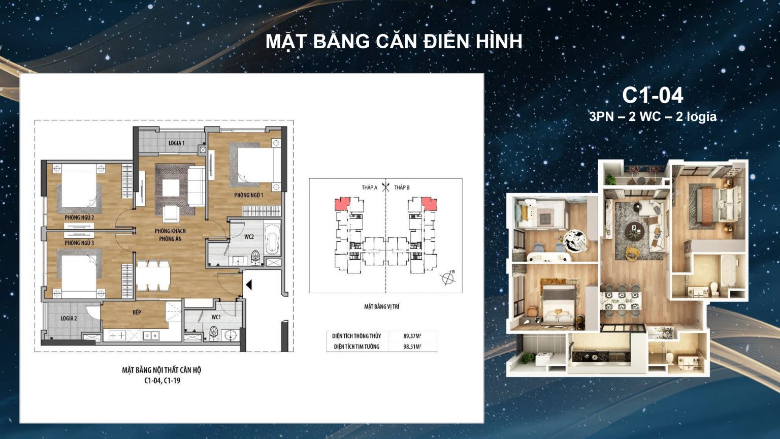 thiết kế căn hộ moonlight 2 an lạc green symphony